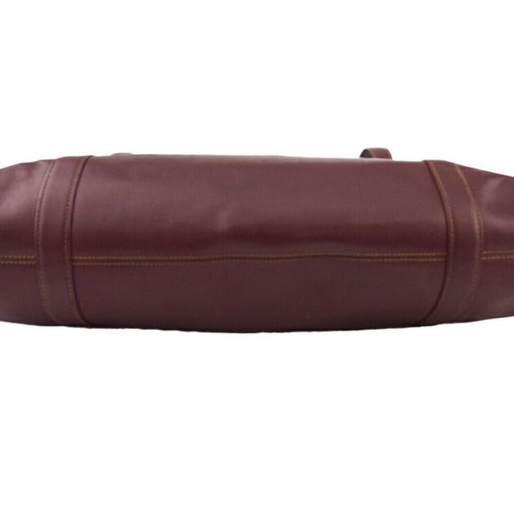 Cartier tote bag mast line Bordeaux leather Auth Used T1 - Picture 2 of 8